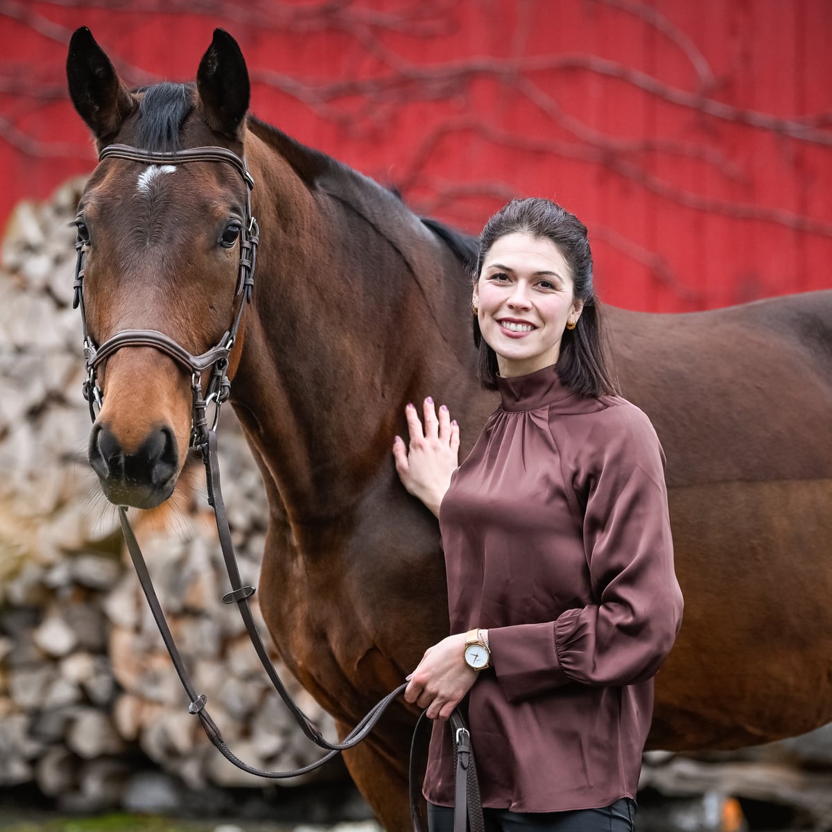 Stefanie Seger mit Pferd